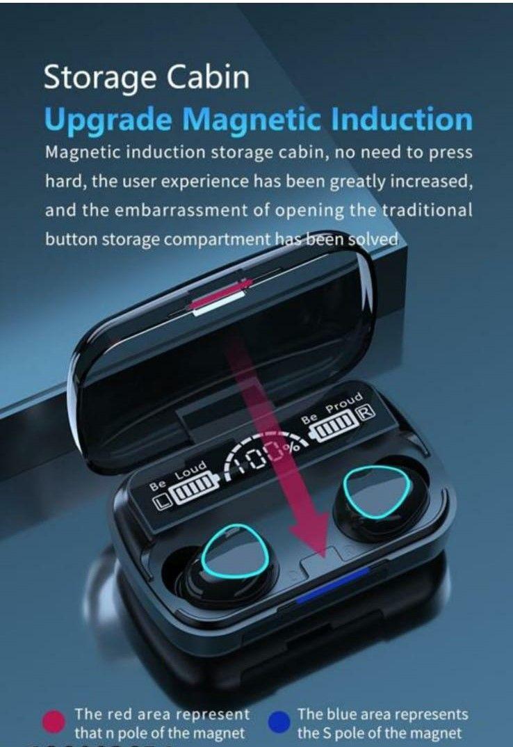 M10 Pro TWS Wireless Earbuds with Touch Control & Power Bank Case
