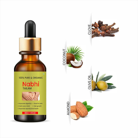 Nabhi Therapy Oil – Ayurvedic Navel Oil for Holistic Wellness | Pack of 2 | 200ml | For Men & Women
