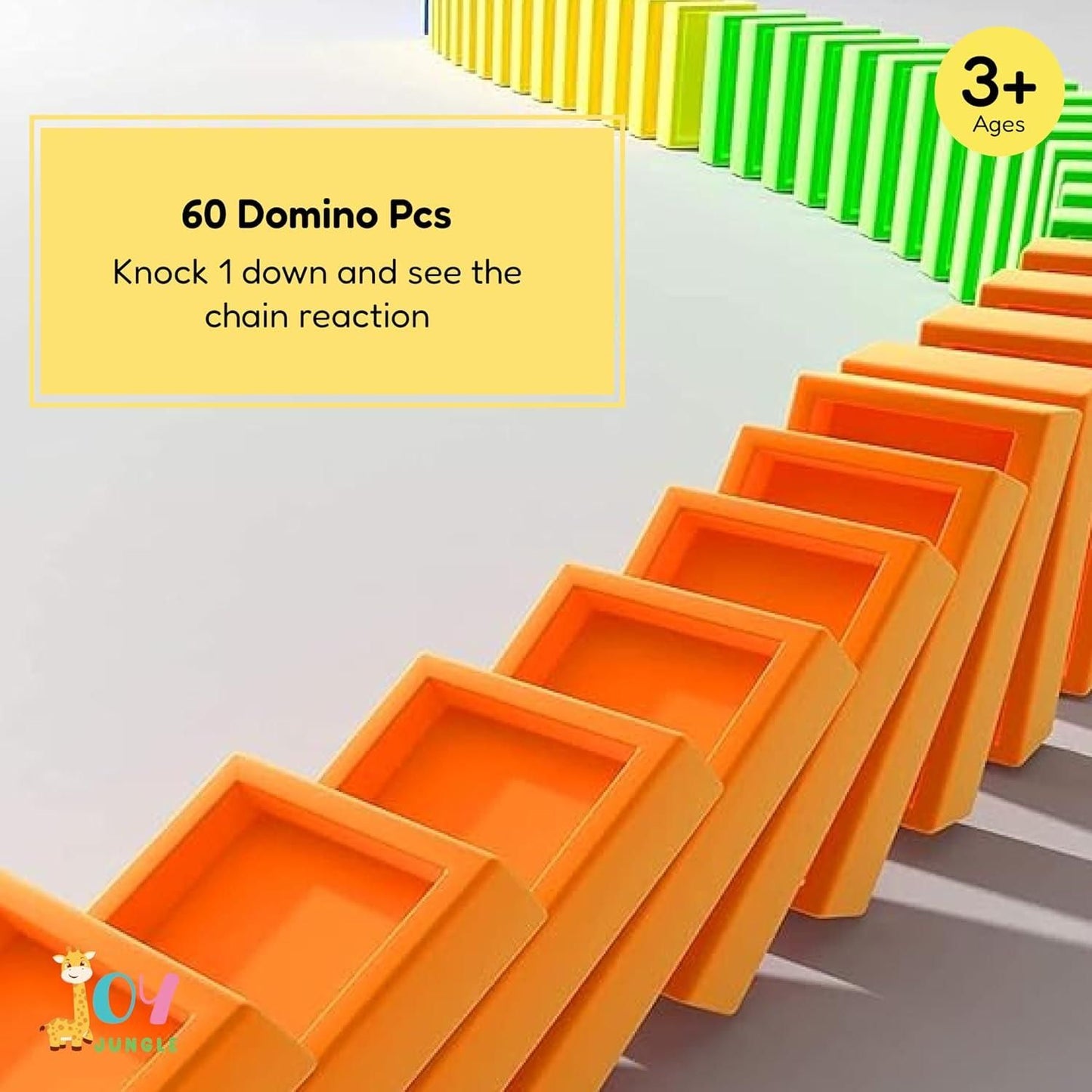 Train Domino Set for Kids I BPA-Free with Sound Effects