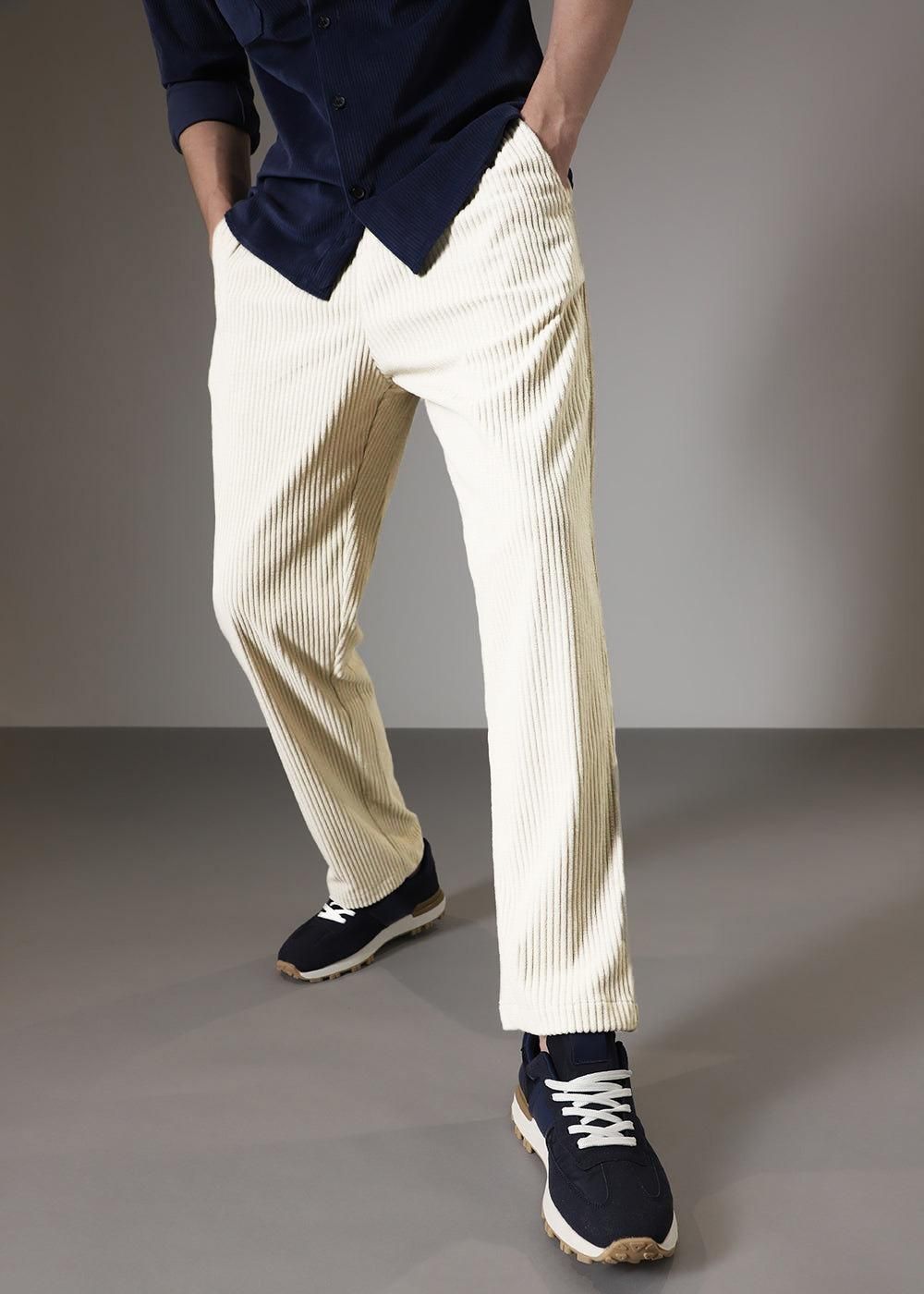Men’s Stylish Cotton Blend Pants | Caudray Fabric | Solid Colors | Casual Wear (Pack of 2)