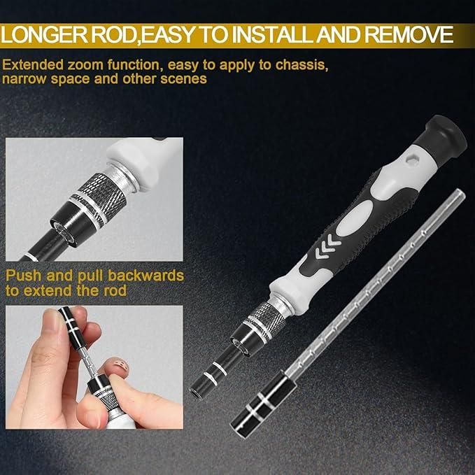115 in 1 Precision Screwdriver Set – Magnetic Repair Tool Kit for Electronics & Appliances | Pack of 1