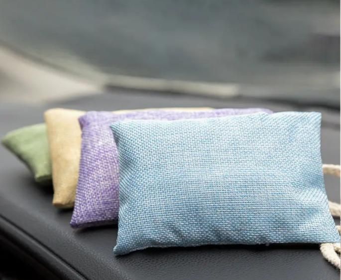 Bamboo Charcoal Air Freshener Bag I Natural Odor Absorber I Pack of 2