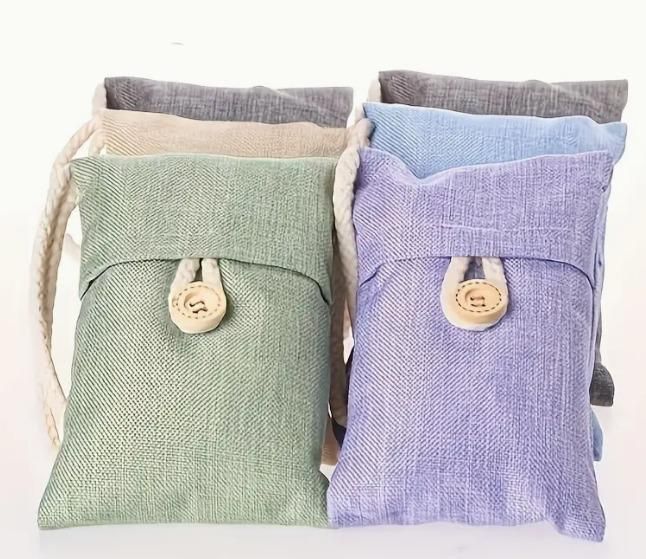 Bamboo Charcoal Air Freshener Bag I Natural Odor Absorber I Pack of 2
