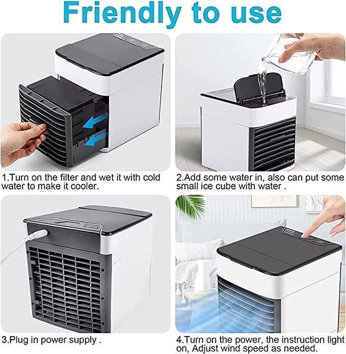 Mini Portable Air Cooler for Personal Use with Manual | Multicolor