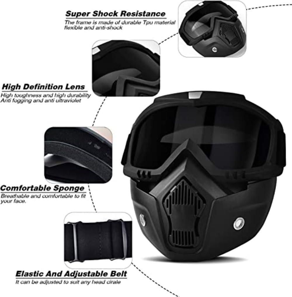 Goggle Mask UV Protective Open Face Shield I Windproof Eyewear