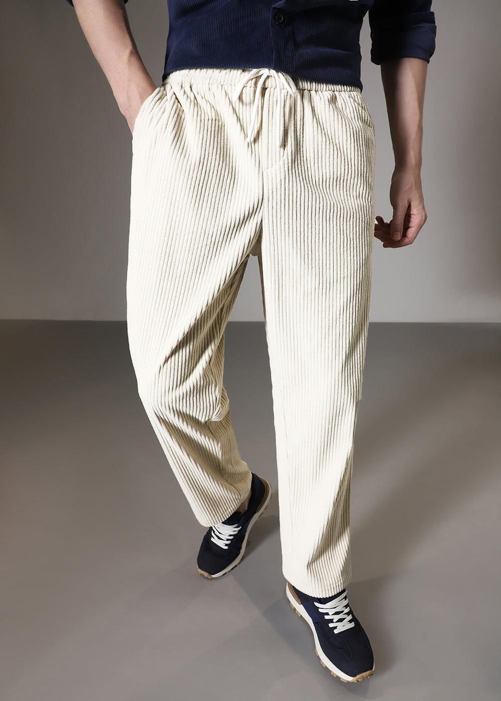 Men’s Stylish Cotton Blend Pants | Caudray Fabric | Solid Colors | Casual Wear (Pack of 2)