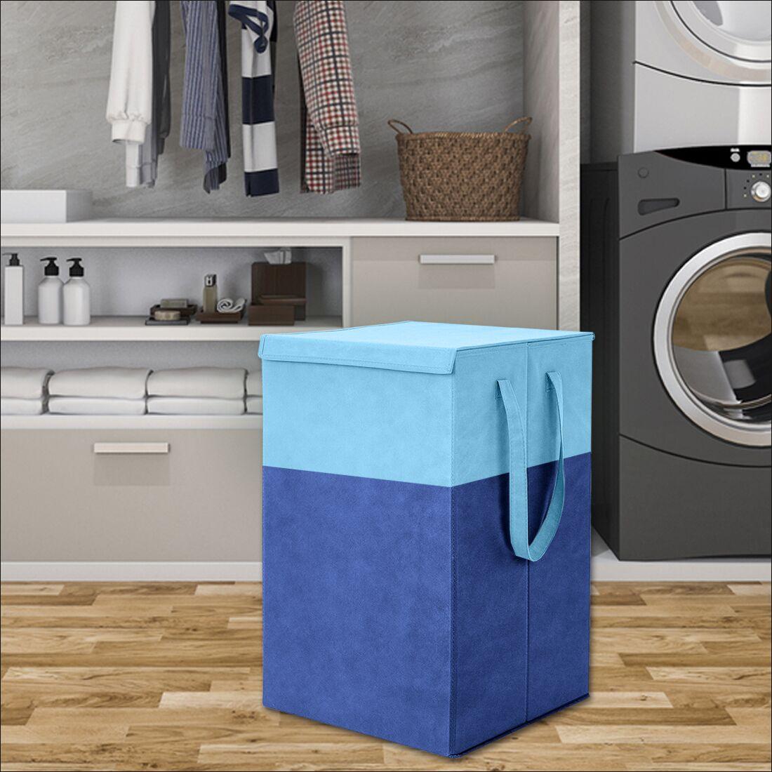Foldable Laundry Basket with Lid & Handles – 75L (35 x 38 x 55 cm)