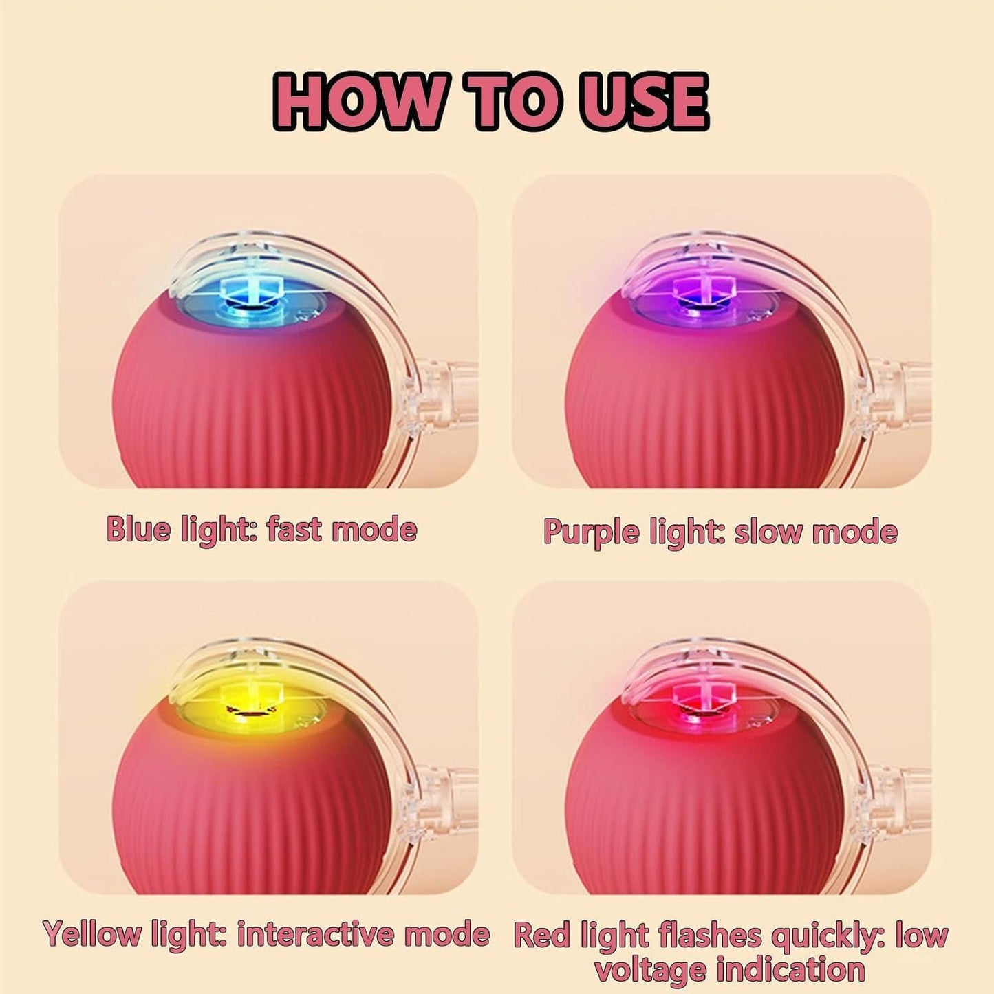 Interactive Rolling Ball Cat Toy I Smart Motion Activated I Indoor Pet Play Ball