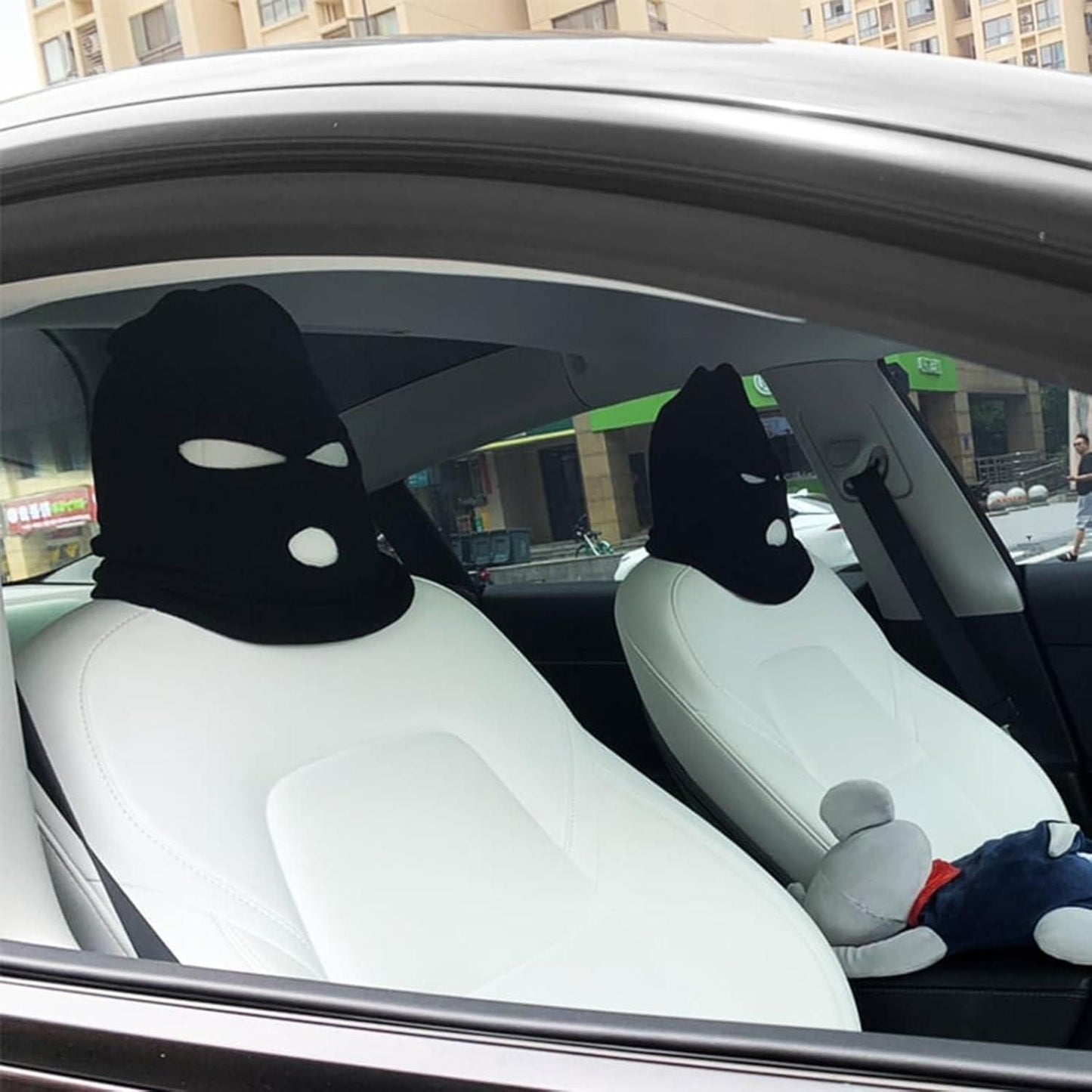 Funny Car Seat Headgear Cover I Pack of 2 I Universal Fit