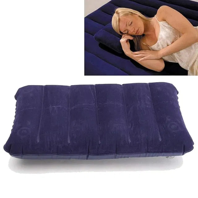 Velvet Touch Inflatable Air Pillow I Travel Neck & Head Support I Set of 4